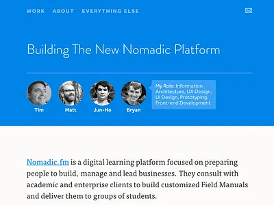 A focus on teams case study design portfolio product team teams ui ux work