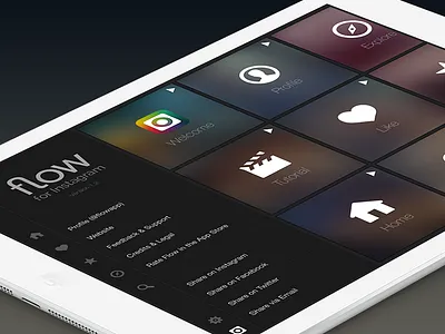 Flow for Instagram about dark flow help instagram ios ipad light