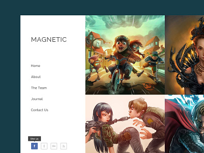 Magnetic Photography Template - Freebie free theme freebie photography psd template theme web resource