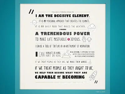 Another Typographic Quote Poster (WIP) doodles illustration poster quote typographic poster typographic quote