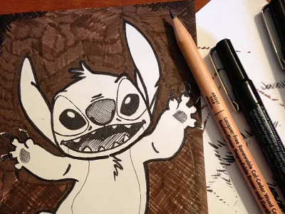 Sketched: Stitch (Again) disney disney stitch stitch