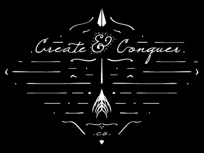Create & Conquer conquer create detail phantrix clothing company typography