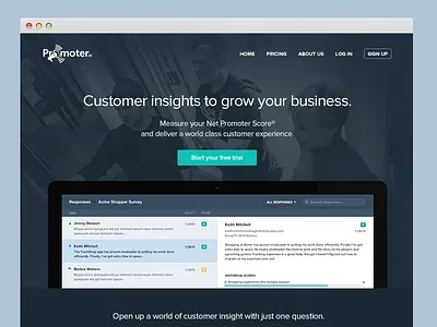 Promoter - alternate landing page blue email fail filter green landing mail screenshot search survey