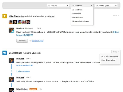 Social Inbox facebook feed google plus inbox linkedin social twitter