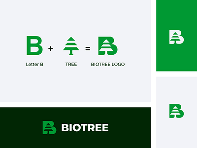 Letter B and Tree logo idea app b logo brand branding color design graphic design green illustration letter b logo prio hans tree tree logo typography ui vector web website