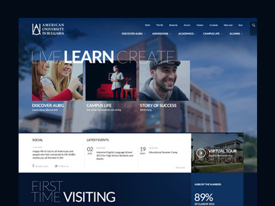 Aubg aubg blue boxes creative education learn university