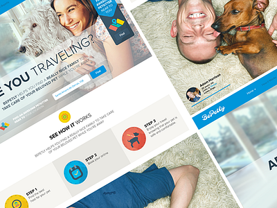 Bepetly Homepage 2014 animals colors dogs flat google homepage trend ui ux