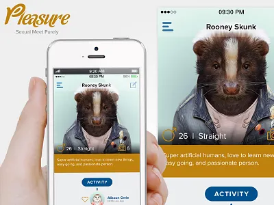 Pleasure iPhone App (concept) application flat iphone app mobile pleasure