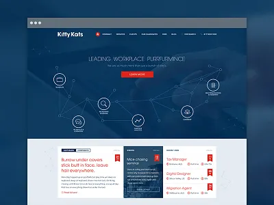 Kitty Kats - Leading workplace purfurrmince agency blog cats corporate home kat kitty landing page recruitment