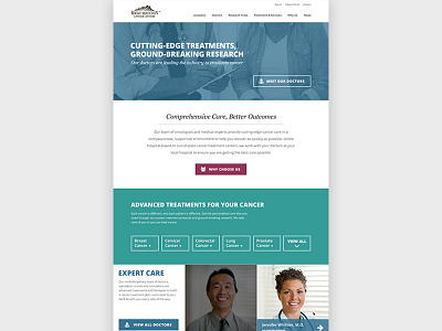 Rocky Mountain Cancer Centers Mockup cancer doctors homepage medical mockup ui ux web webdesign website