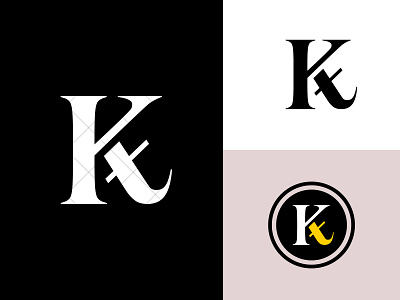 KT Monogram branding creative design icon identity illustration k kt kt logo kt monogram logo logo design logotype monogram t tk tk logo tk monogram typography vector art