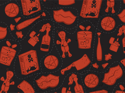 Illustration Friday - Revenge baseball bat cleaver illustration friday lips lovely mickey molitav cocktail pentagram rat poison revenge slip a mickey voodoo doll