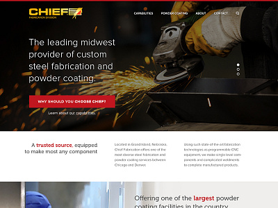 Home Page WIP home homepage industrial web website