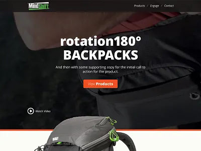 Website Homepage Mockup e commerce photography responsive web