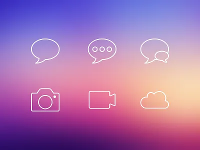 iOS7 Icons icon ios7 ios7 icons thin