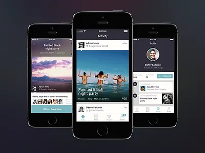 Fever app android clean events feed fever feverup interaction ios mobile plans simple ui