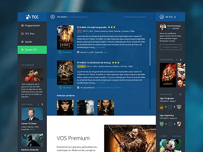 CableTV Homepage cabletv design flat homepage