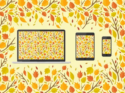 Free Autumn Wallpaper autumn desktop fall free ipad iphone ipod leaf leaves macbook pattern wallpaper