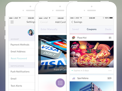Rebound 2 WIP camera credit card finance ios 7 iphone minimal money psd settings thin icons ui whitney