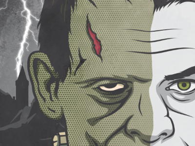 Monster & Doctor film illustration movie poster portrait