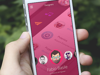 Designers ios7 iphone list search slider