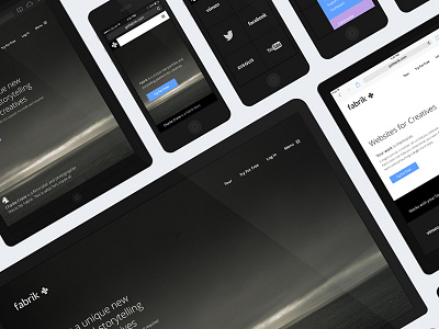Fabrik Homepage 2014 design desktop device fabrik mobile mockup reboot responsive tablet ux website