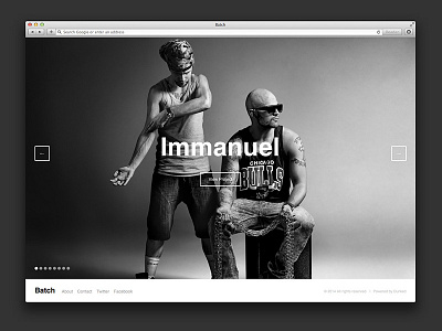Batch dunked fullscreen portfolio template