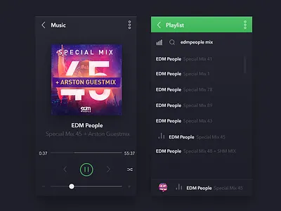 Music Player [Rebound and Freebies] flat free freebies ios ios7 iphone music player psd