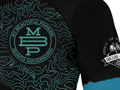 Mbp barcelona bike cycling maillot mbp my beautiful parking pattern topographic