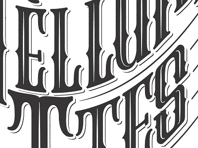 Tellum Ties WIP hand lettering lettering timothy brennan type illustration typography