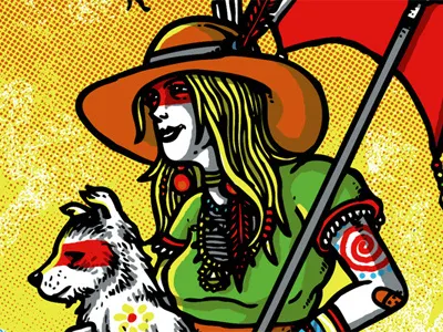 Wakarusa Music Festival gigposter animal parade gigposter hippy music festival psychedelic screenprint slappy slippy trippy wakarusa