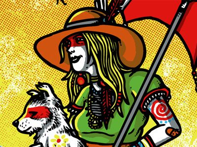 Wakarusa Music Festival gigposter animal parade gigposter hippy music festival psychedelic screenprint slappy slippy trippy wakarusa
