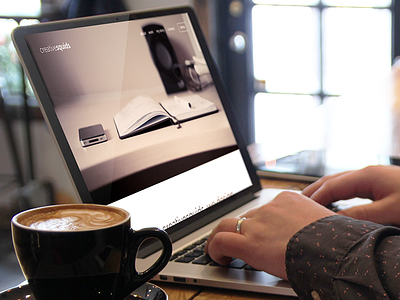 Launched personal website! creativesquids one page portfolio webdesign