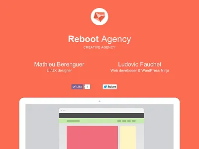 Reboot Agency - Landing page agency landing ludovic mathieu odin page reboot ui ux