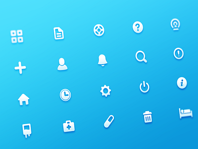 Medical Icon Collecting account add category file help home icon question reminder scanning search warning