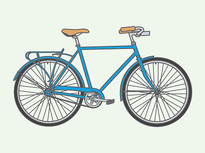Wheels 4 Water Bike-a-Thon bicycle bike color illustration linework outline