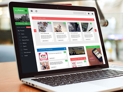 myPlateau Website Mockup local content mockup myplateau photoshop rss website