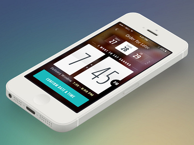 ChowNow v2 Order for Later android app chownow clock flat food iphone mobile restaurant ui v2