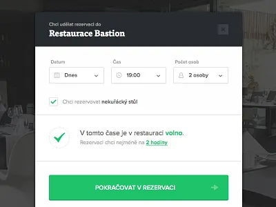 Reservation form check checkbox clean form gray green minimal reservation