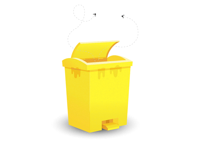 Raid Illustrations ant books couch dog food fruit honey illustration luggage sticky stump trash water