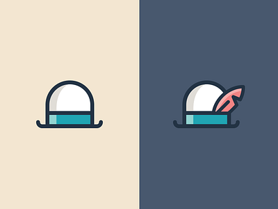 Hats apparel branding flat flat design focus lab icons web design website