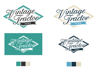 Vintage Tractor Phase 03 Concepts brand grunge logo retro vintage