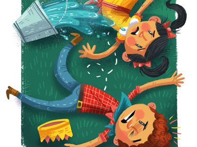 Nursery Rhyme Series (Jack n Jill) illustration nursery rhyme