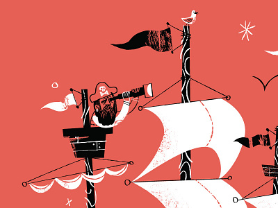 Pirate Ship Final–ish. View attachment. cannon crossbones pirate seagull skull texture vector vector brushes
