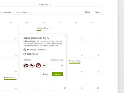 Hackathon: Volunteering calendar calendar hackathon: volunteering
