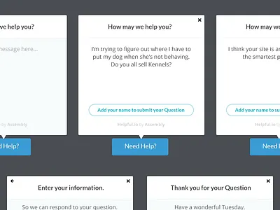 Working on a support tool on Assembly assembly helpful lato popover support widget