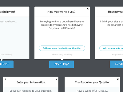 Working on a support tool on Assembly assembly helpful lato popover support widget