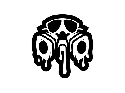 Midwest Custom Dips branding dripping face mask graphic design icon illustration logo spray paint