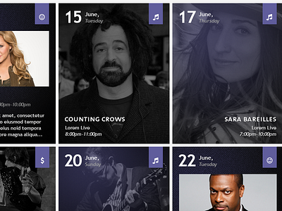 Calendar of Events calendar event calendar layout events grid ui uiux design ux web website