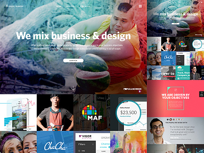 New Site Live agency color digital telepathy homepage